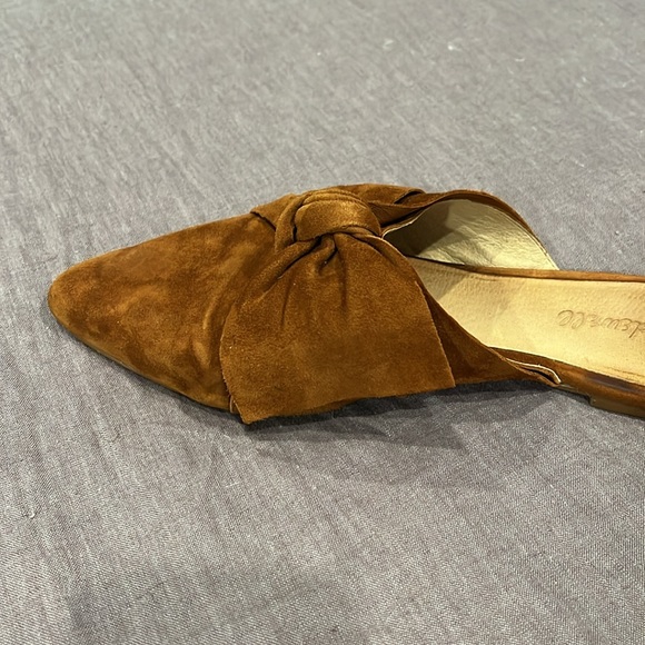 Madewell Remi Suede Bow Mule - rust - Picture 4 of 16